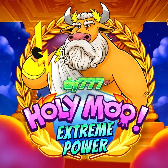 Interface colorida e temática do slot Holy Moo! Extreme Power